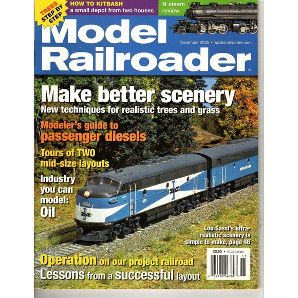 Model Railroader Magazine November 2005 Make Better Scenery, How to Kitbash - Picture 1 of 1